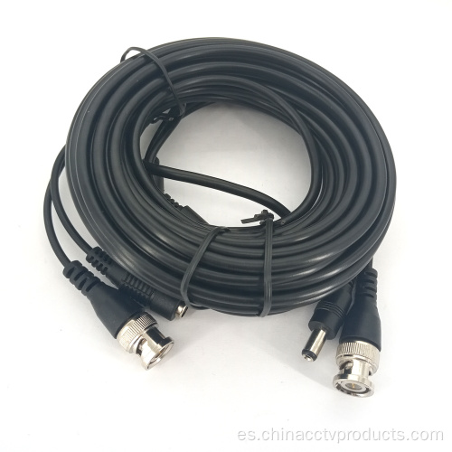 Cables coaxiales prefabricados en blanco y negro de 8MP